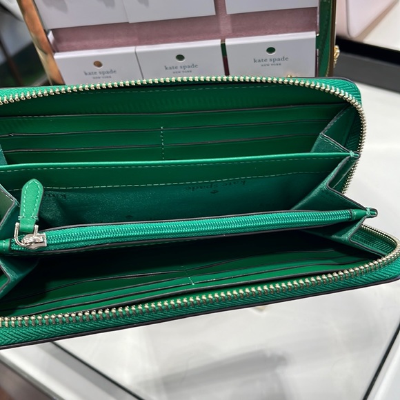 Kate Spade Staci Large Continental Wallet 
Green Bean - Picture 2 of 16